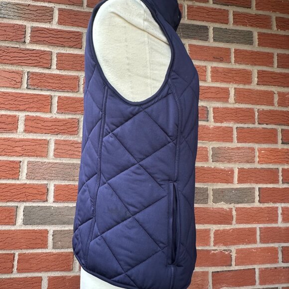 Lauren Ralph Lauren Diamond Quilted Navy Vest - S - Lightweight & Warm - Picture 3 of 4